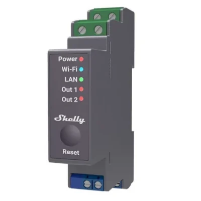 Releu profesional Shelly Pro 2 montaj șină DIN StartShop