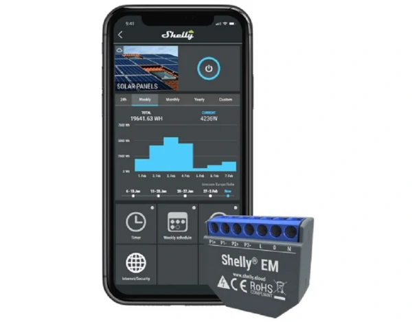 Smart home shelly comanda prin telefon