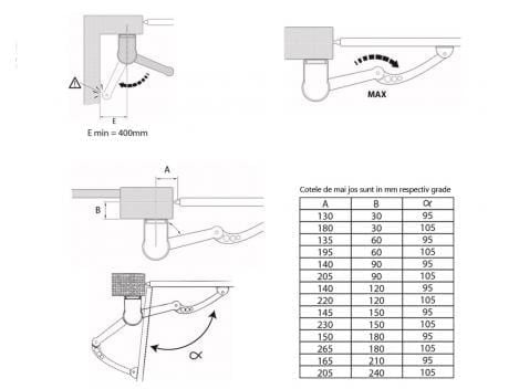 Automatizare poarta batanta cu brat articulat pentru trafic mediu KING GATES MINIMODUS pana la 2x2 m sau 2 x 250 kg - imagine 9