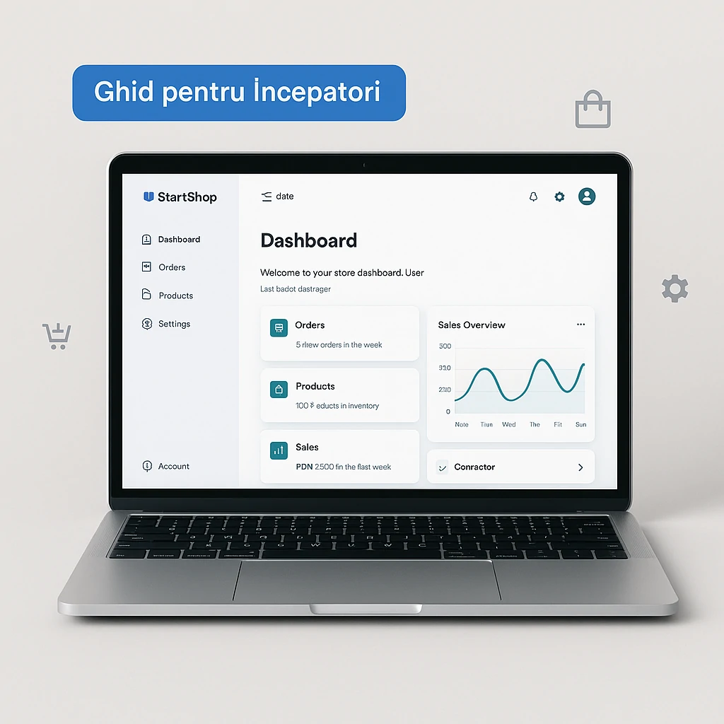 Panou de control StartShop - gestiune magazin onlineplatforma StartShop